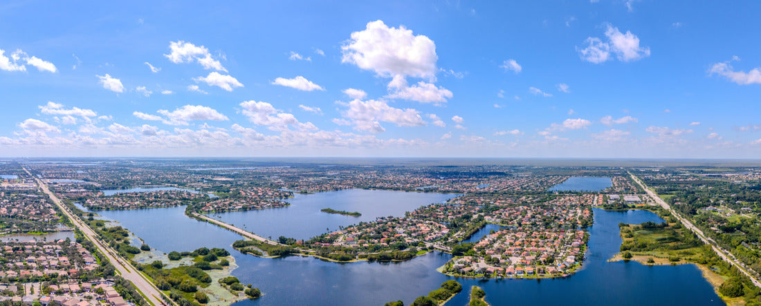Noah Jigsaw Puzzle Silver Lakes neighborhods Pembroke Pines Florida panorama 2000 pieces