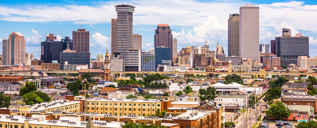 New Orleans, Louisiana, USA downtown city skyline 2000pc Panoramic Puzzle
