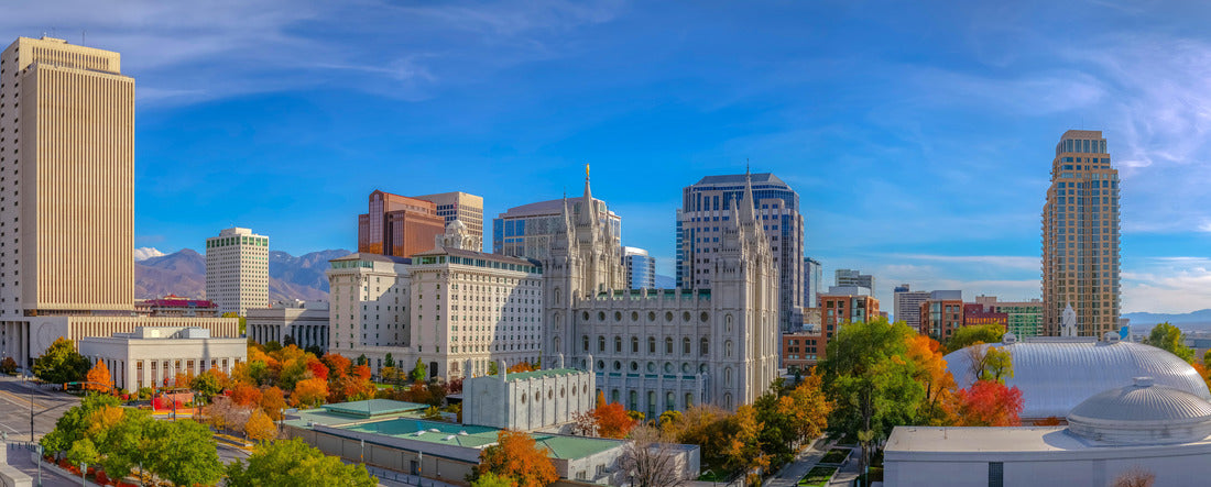 Noah Jigsaw Puzzle The historic Temple Square in Salt Lake City Utah panorama 2000 pieces