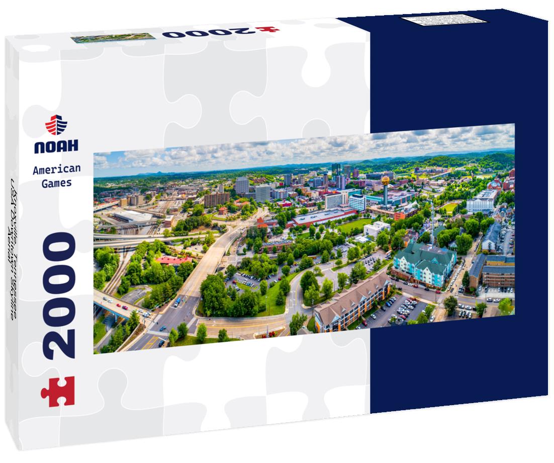 Knoxville, Tennessee, USA Downtown Skyline Aerial 2000pc Panoramic Puzzle