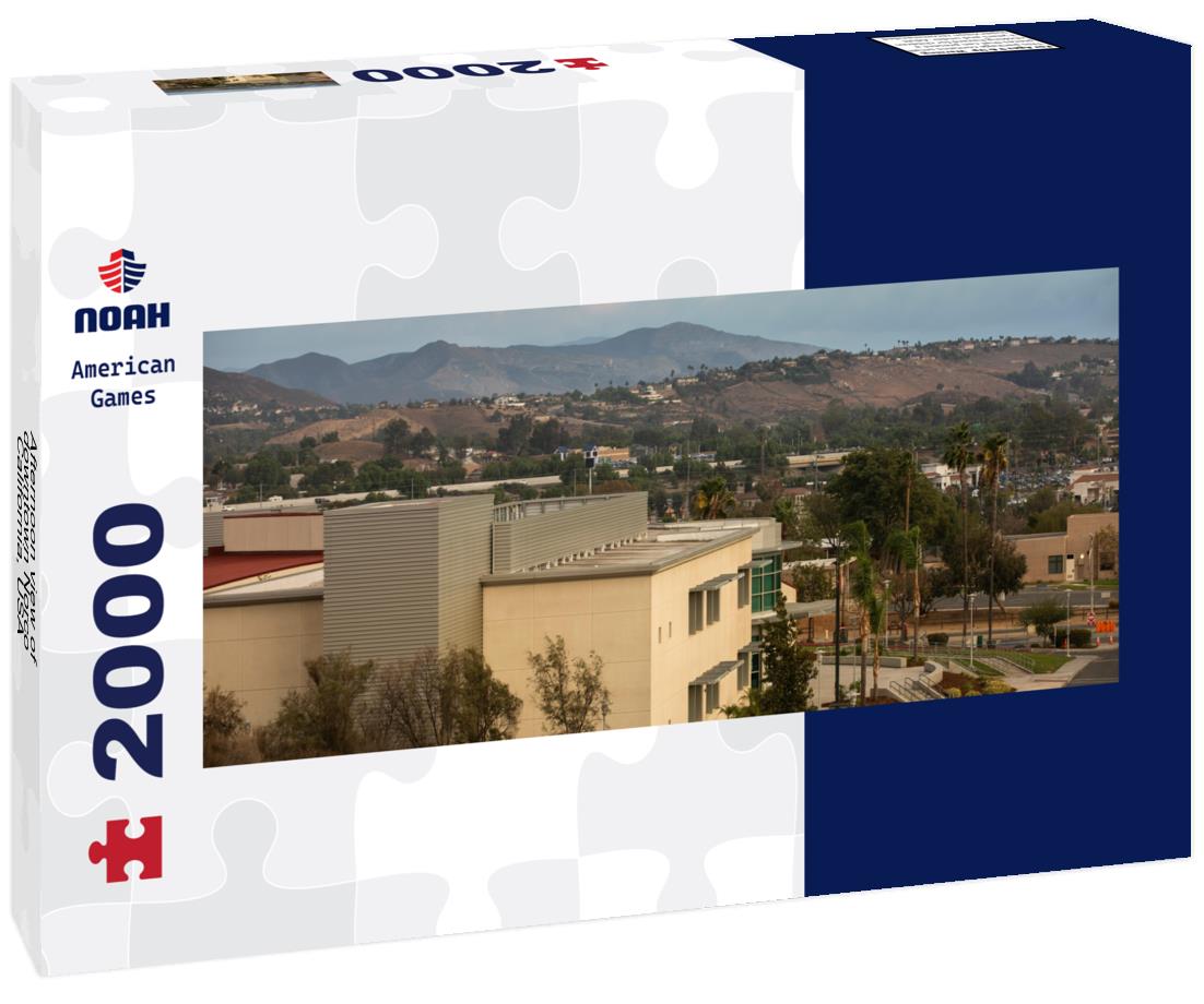 Afternoon view of downtown Norco, California, USA 2000pc Panoramic Puzzle