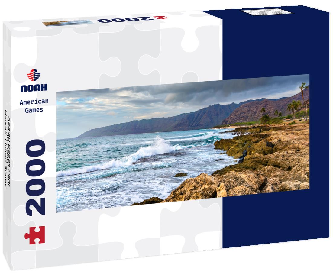 Kea'au Beach Park in Oahu - Hawaii, United States 2000pc Panoramic Puzzle