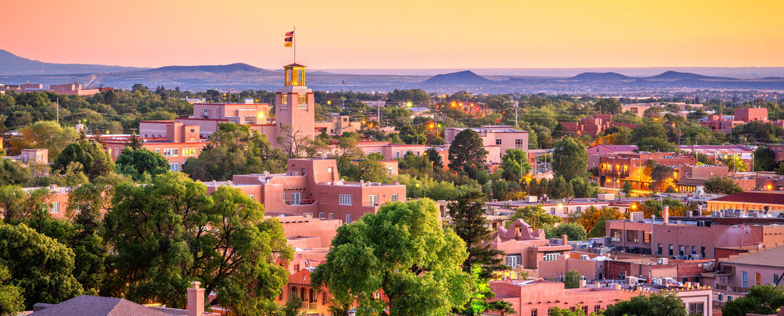 Noah Jigsaw Puzzle Santa Fe, New Mexico, USA downtown skyline at dusk panorama 2000 pieces