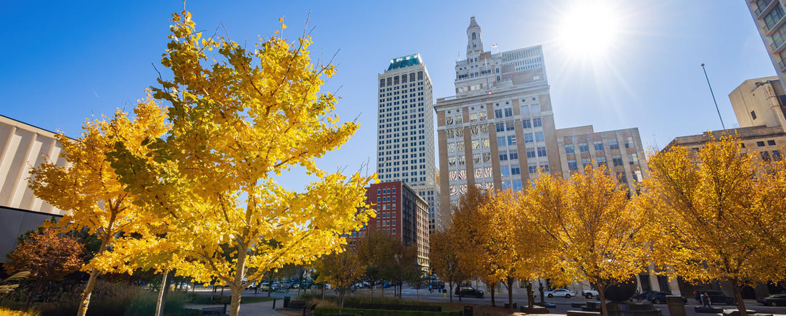 Noah Jigsaw Puzzle Sunny view of downtown cityscape at Tulsa, Oklahoma panorama 2000 pieces