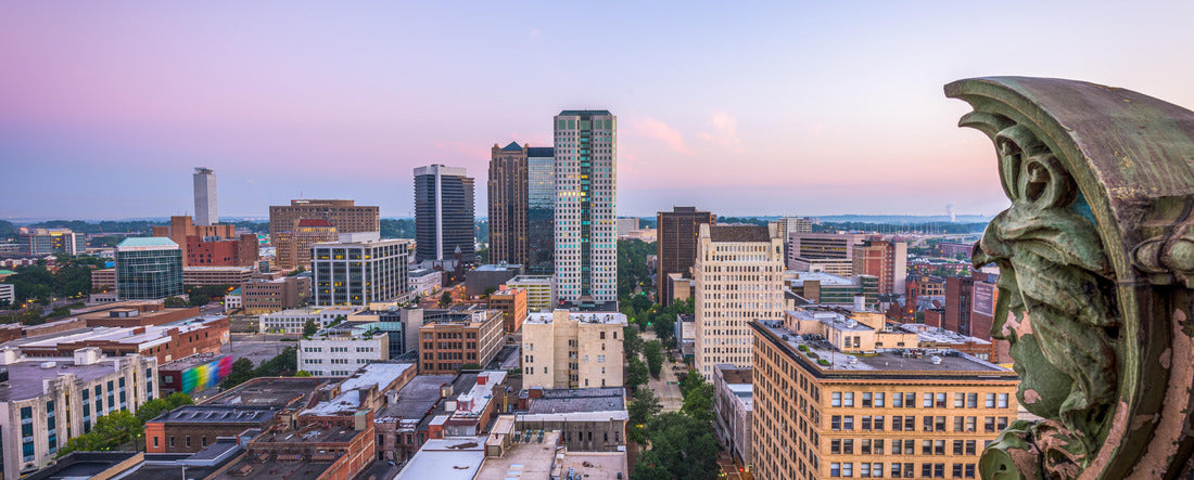 Birmingham, Alabama, USA downtown cityscape at dusk 2000pc Panoramic Puzzle