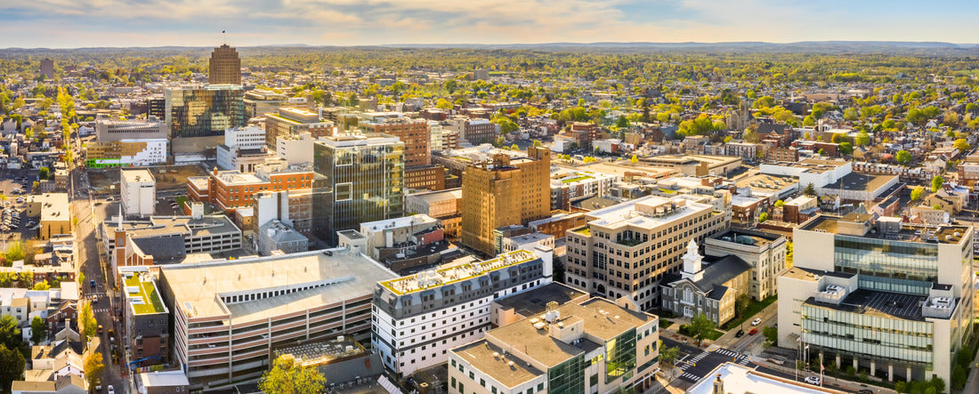 Allentown, Pennsylvania skyline in the sunny afternoon 2000pc Panoramic Puzzle