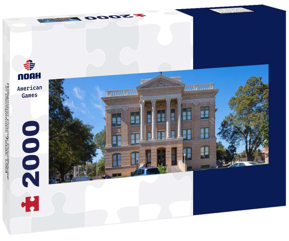 Williamson County Courthouse in Georgetown, Texas, USA 2000pc Panoramic Puzzle