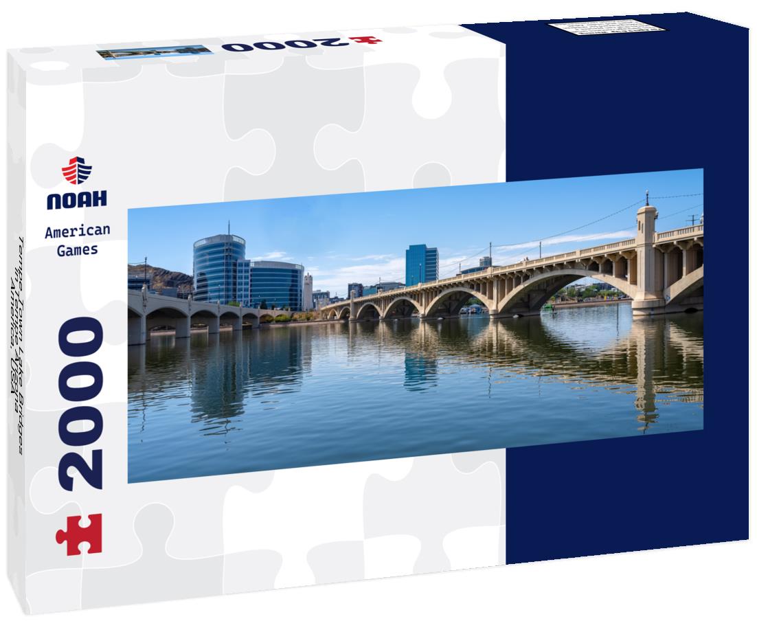 Tempe Town Lake Bridges in Tempe Arizona, America, USA 2000pc Panoramic Puzzle