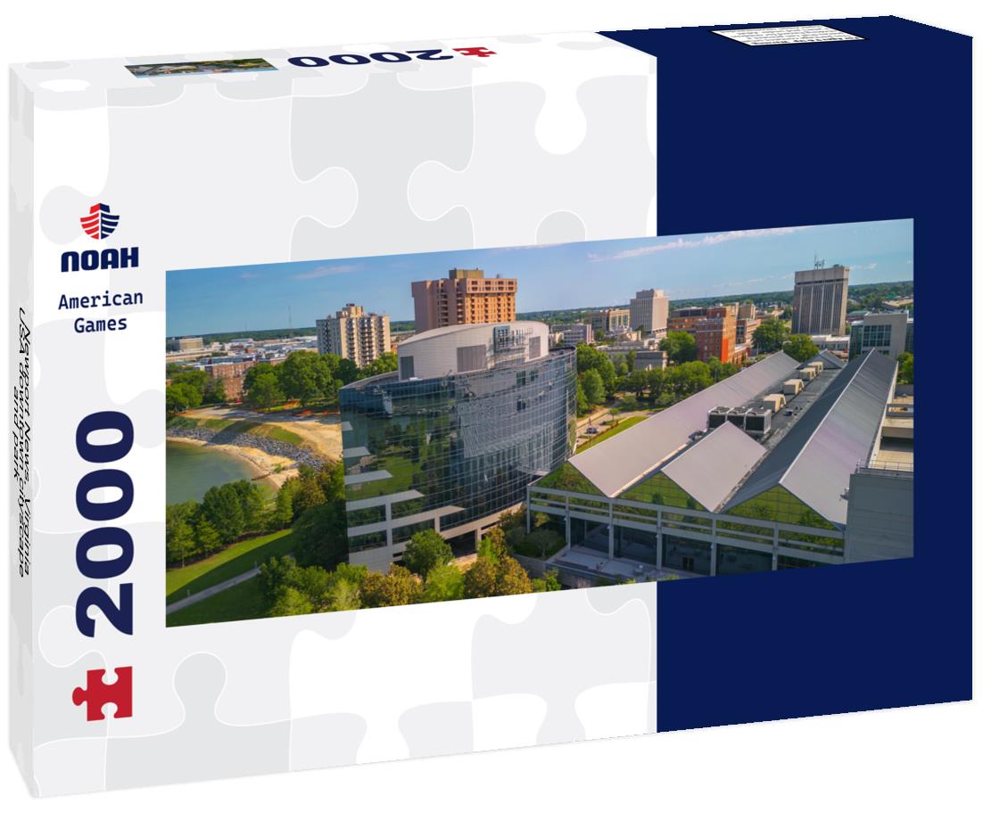 Newport News, Virginia, USA downtown cityscape and park 2000pc Panoramic Puzzle