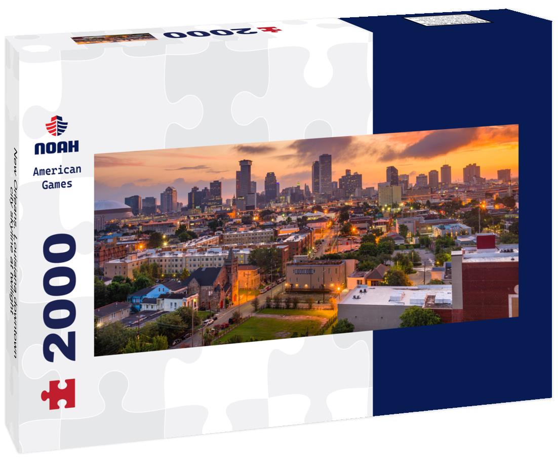 New Orleans, Louisiana downtown city skyline at twilight 2000pc Panoramic Puzzle