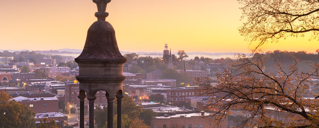 Rome, Georgia, USA downtown historic cityscape at twilight 2000pc Panoramic Puzzle