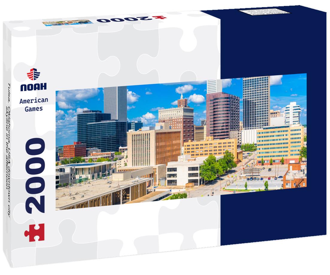 Tulsa, Oklahoma, USA downtown city skyline in the afternoon 2000pc Panoramic Puzzle