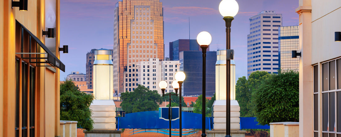 Shreveport, Louisiana, USA downtown cityscape and riverfront 2000pc Panoramic Puzzle