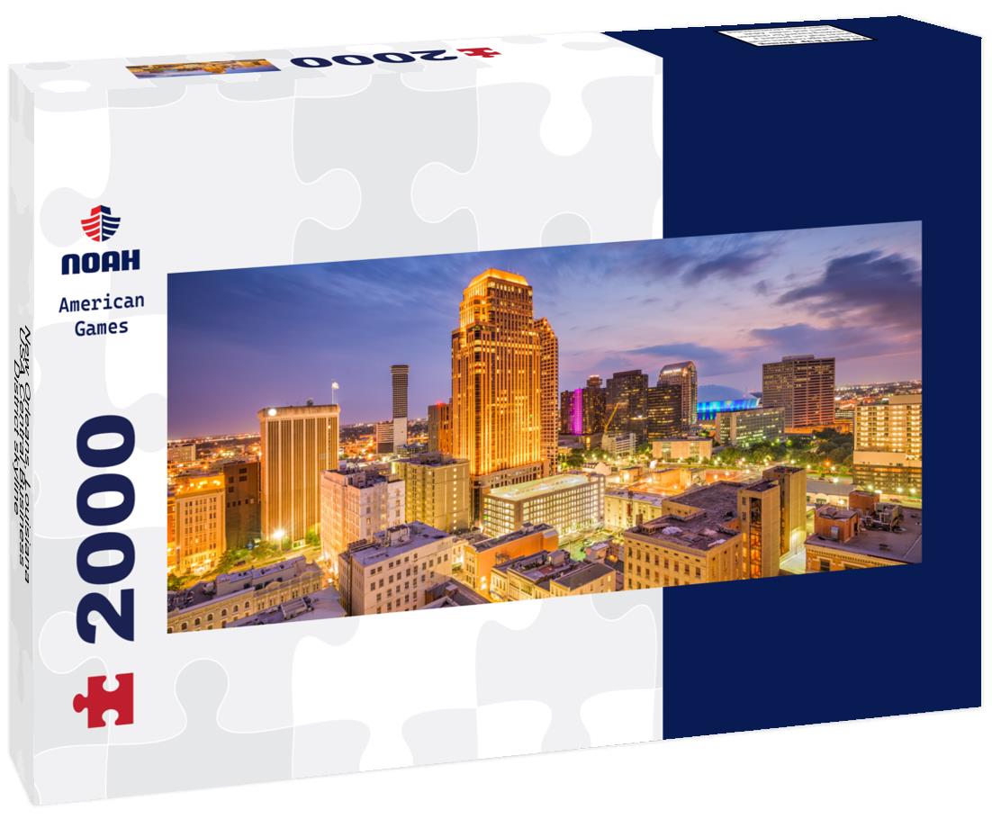 New Orleans, Louisiana, USA Central Business District skyline 2000pc Panoramic Puzzle