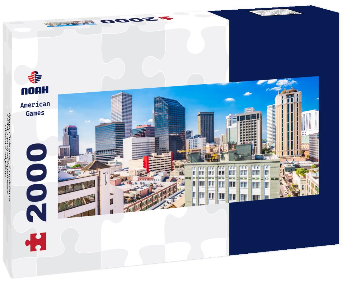 New Orleans, Louisiana, USA central business district skyline 2000pc Panoramic Puzzle