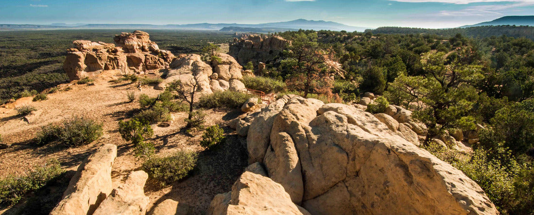 Noah Jigsaw Puzzle Stone structures in New Mexico's El Malpais National Monument panorama 2000 pieces