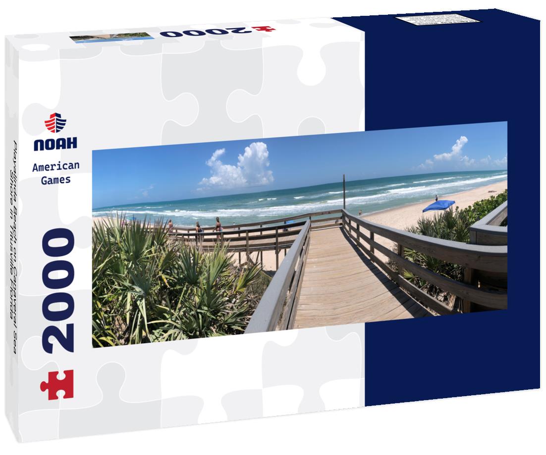Playalinda Beach on Canaveral Sea Shore in Titusville Florida 2000pc Panoramic Puzzle
