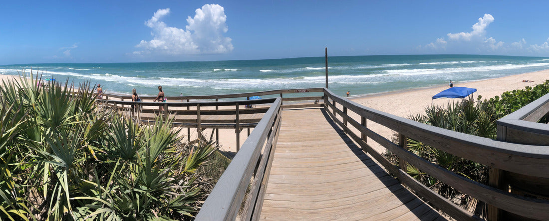 Playalinda Beach on Canaveral Sea Shore in Titusville Florida 2000pc Panoramic Puzzle