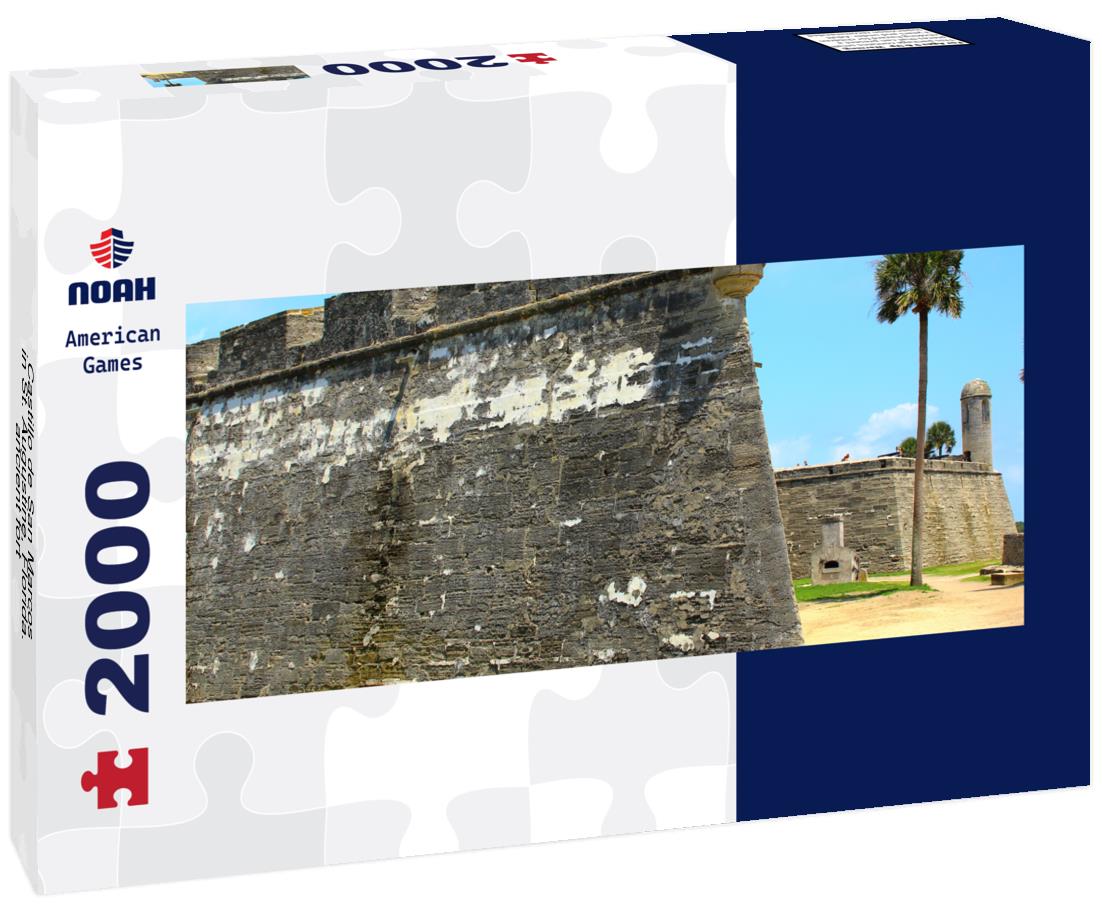 Castillo de San Marcos in St. Augustine, Florida. ancient fort 2000pc Panoramic Puzzle