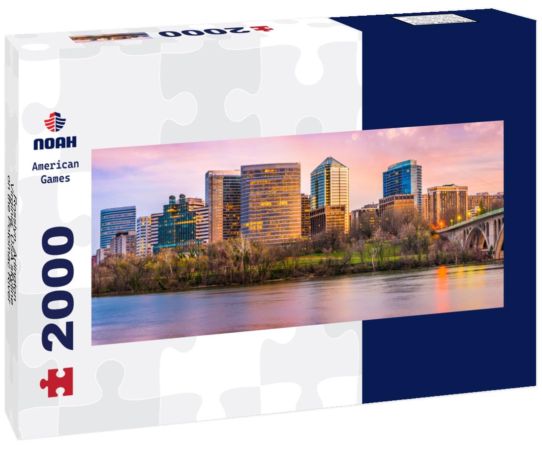Rosslyn, Arlington, Virginia, USA skyline on the Potomac River 2000pc Panoramic Puzzle