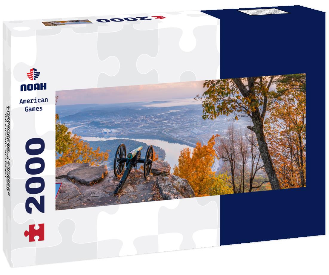 Chattanooga, Tennessee, USA view from Lookout Mountain at dawn 2000pc Panoramic Puzzle