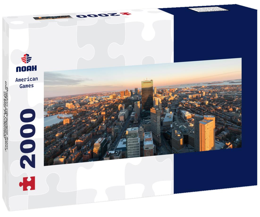 Noah Jigsaw Puzzle Boston cityscape from the Skywalk Observatory of the Prudential panorama 2000 pieces