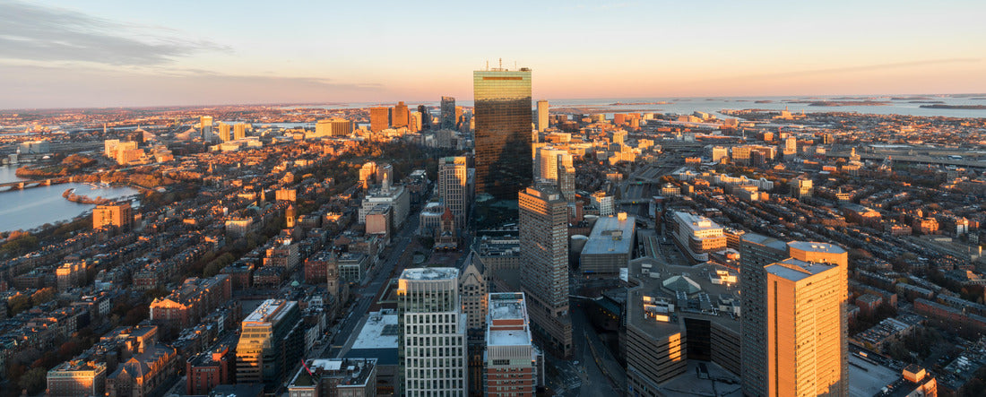 Noah Jigsaw Puzzle Boston cityscape from the Skywalk Observatory of the Prudential panorama 2000 pieces