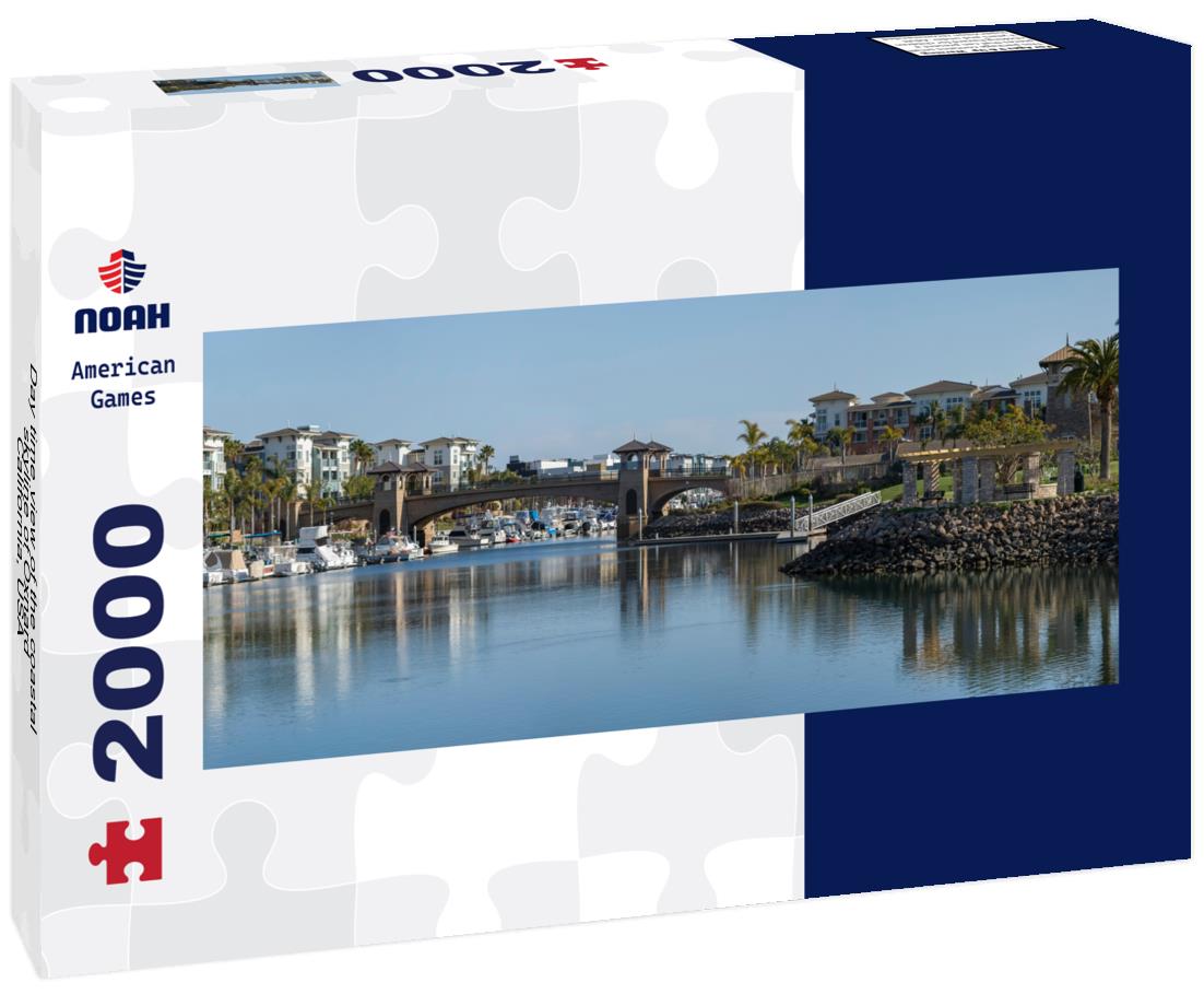 Day time view of the coastal skyline of Oxnard, California, USA 2000pc Panoramic Puzzle