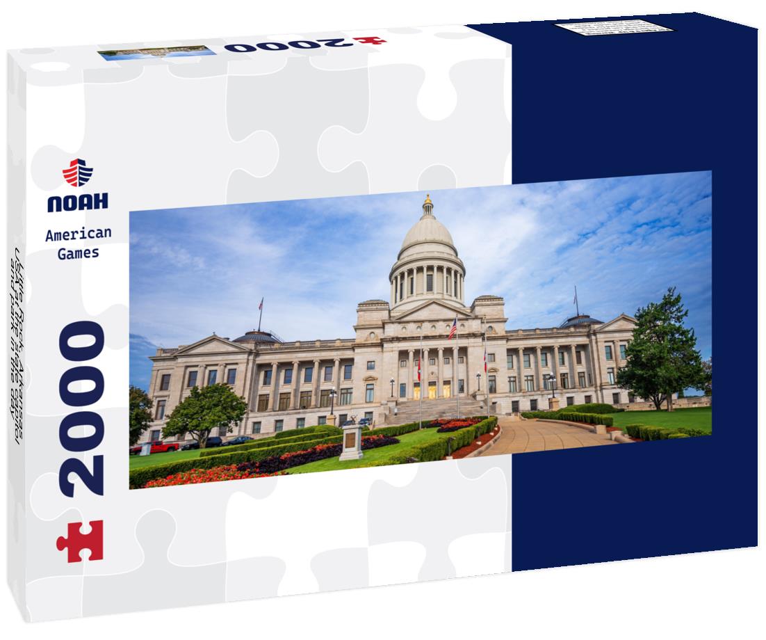Little Rock, Arkansas, USA at the state capitol and park in the day 2000pc Panoramic Puzzle