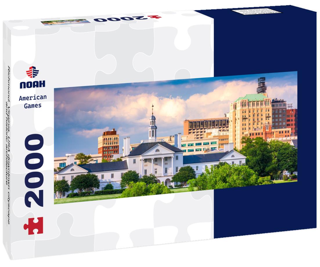 Richmond, Virginia, USA downtown cityscape and historic architecture 2000pc Panoramic Puzzle