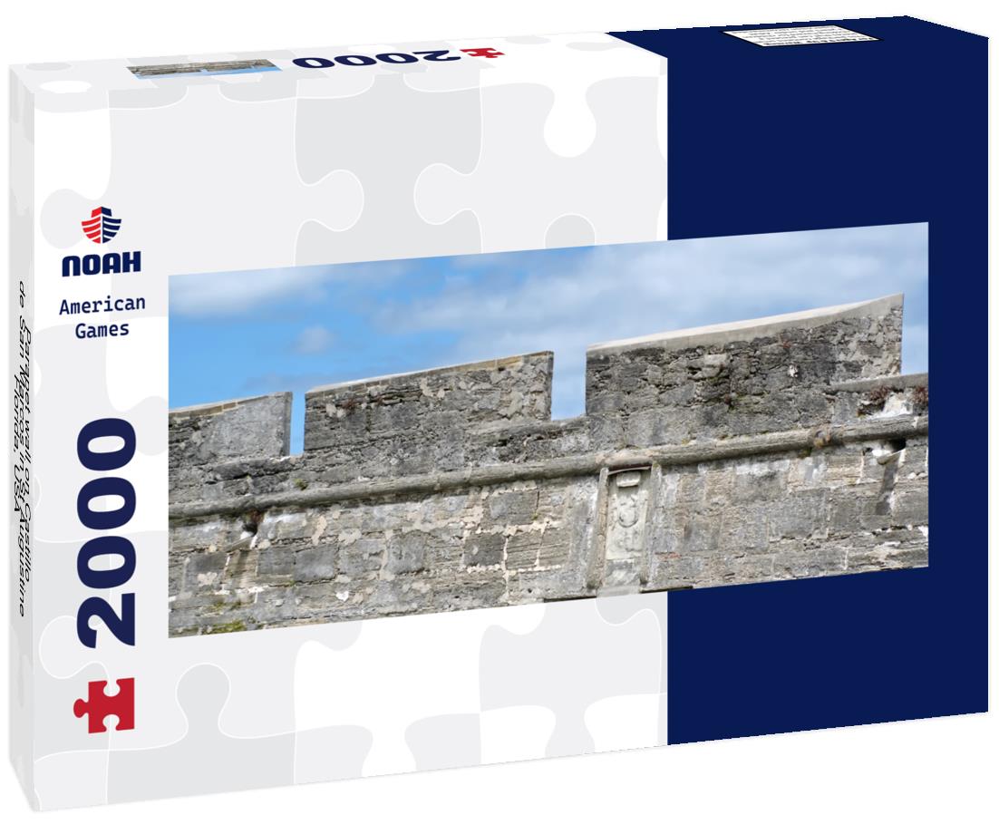 Parapet wall on Castillo de San Marcos in St Augustine, Florida, USA 2000pc Panoramic Puzzle
