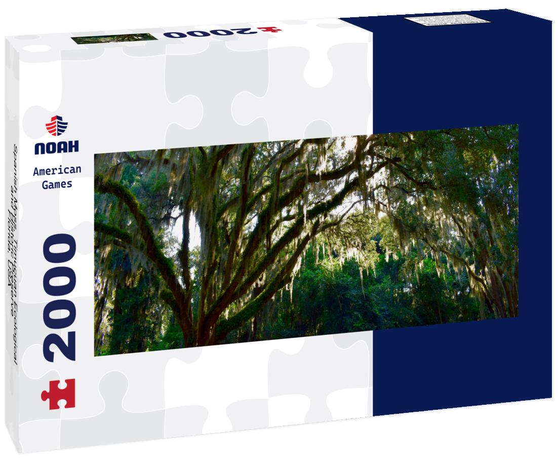 Spanish Moss, Timucuan Ecological and Historic Preserve, Florida, USA 2000pc Panoramic Puzzle