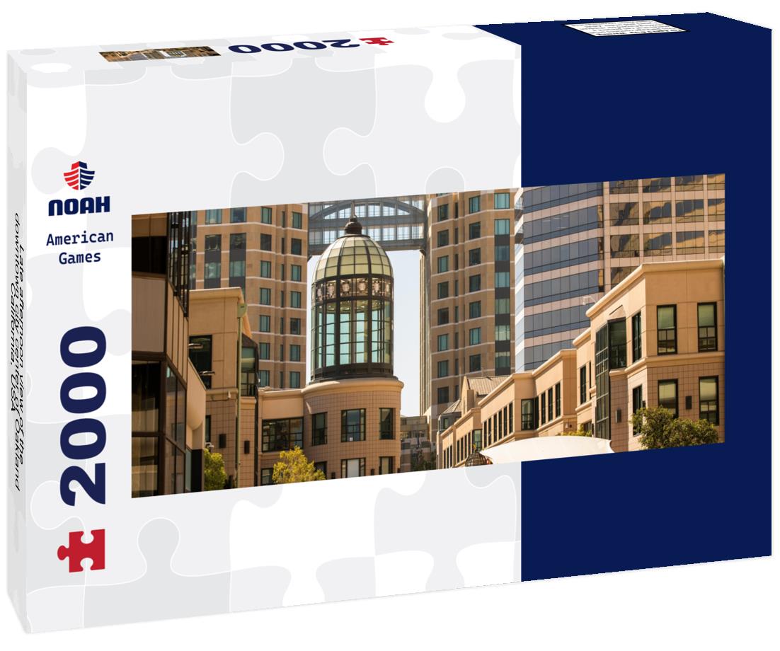 Late afternoon view of the downtown city center of Oakland, California, USA 2000pc Panoramic Puzzle