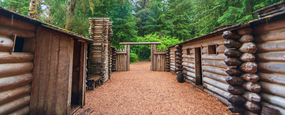 Fort Clatsop at Lewis and Clark National and State Historical Parks, Oregon 2000pc Panoramic Puzzle