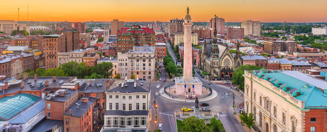 Noah Jigsaw Puzzle Baltimore, Maryland, USA cityscape at Mt. Vernon and the Washington Monument panorama 2000 pieces