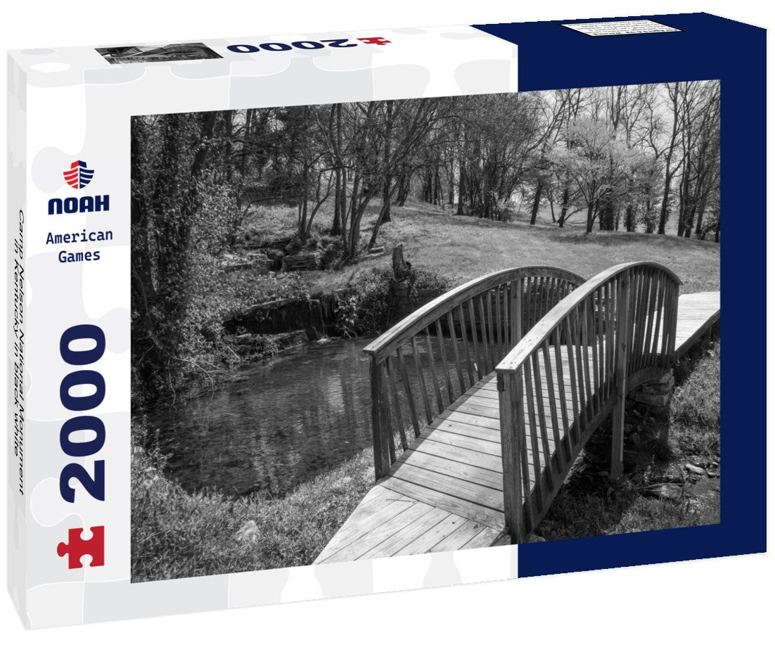 Noah Jigsaw Puzzle Camp Nelson National Monument in Kentucky in black white 2000 pieces