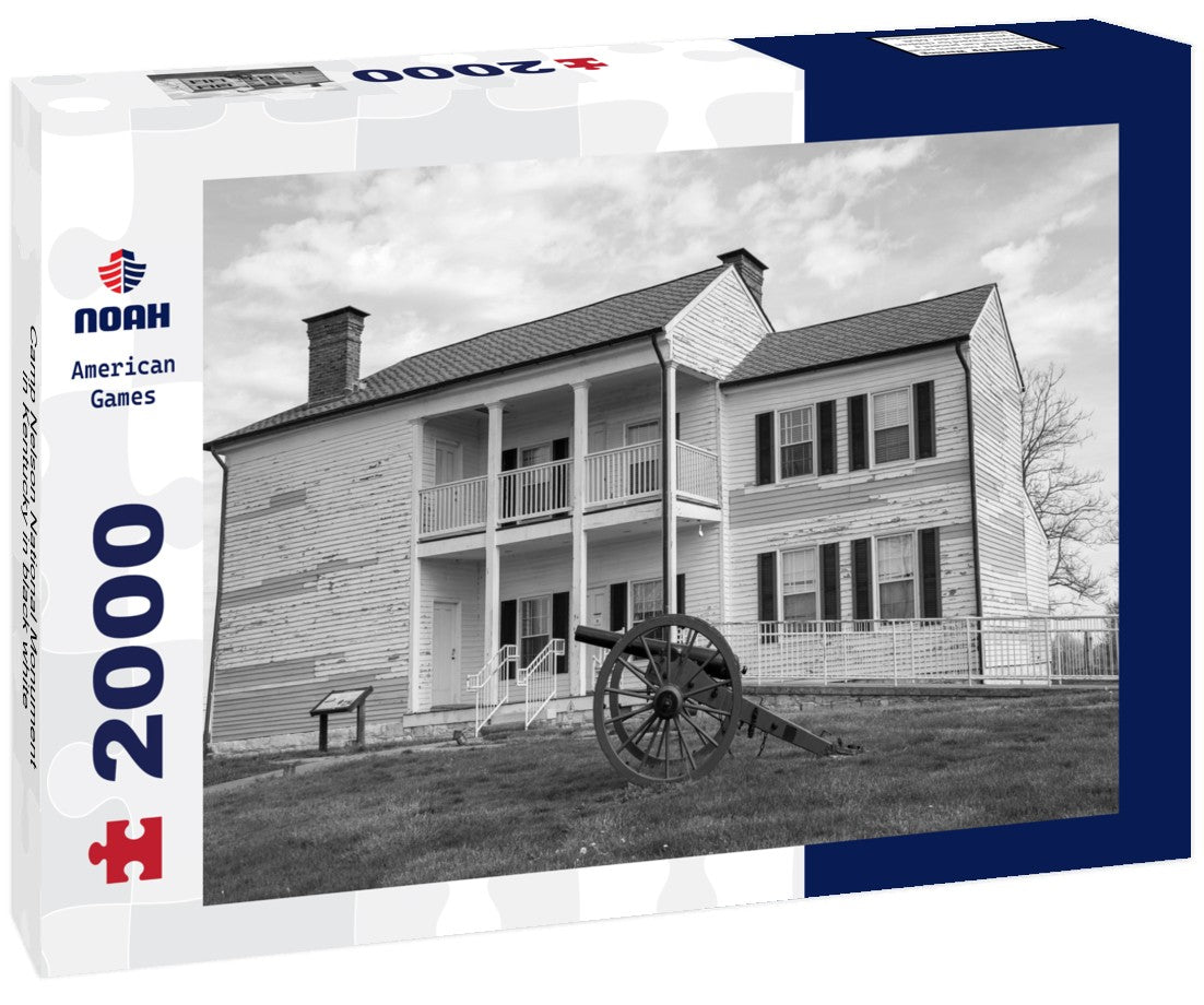 Noah Jigsaw Puzzle Camp Nelson National Monument in Kentucky in black white 2000 pieces