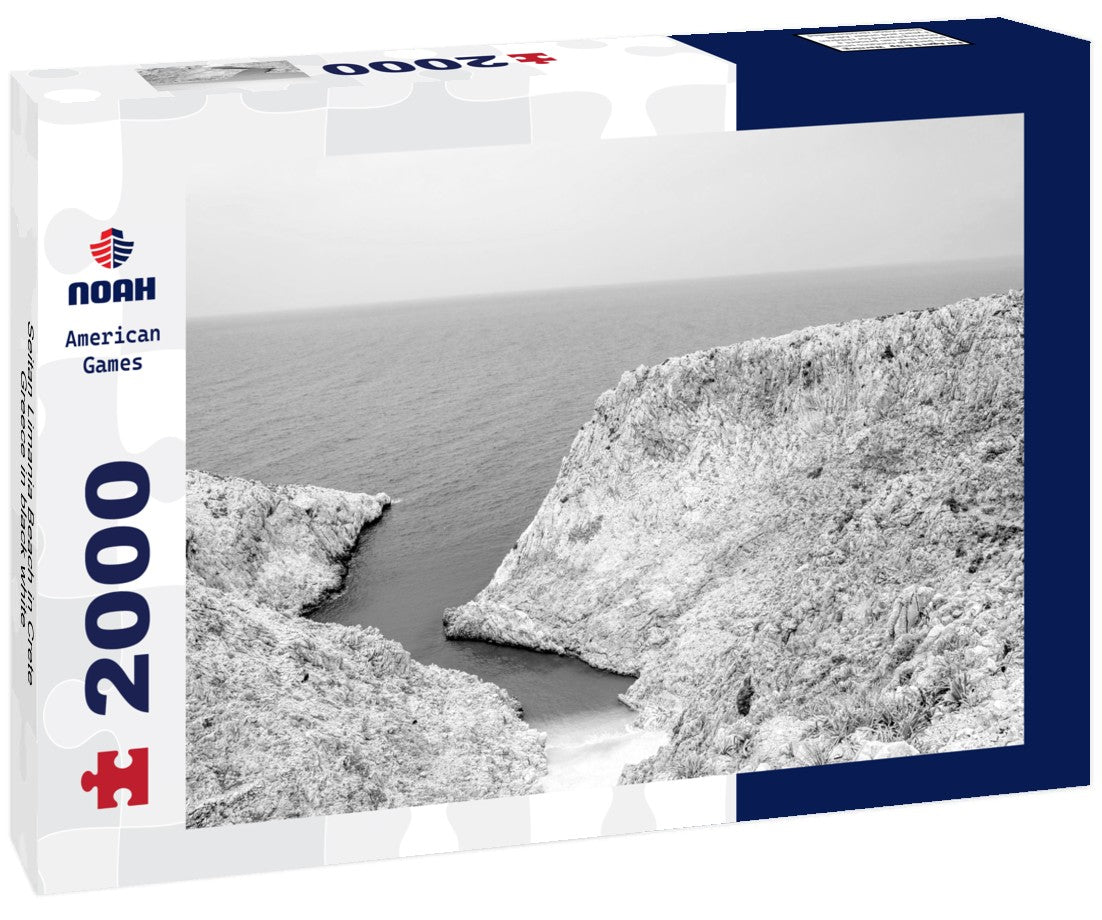 Noah Jigsaw Puzzle Seitan Limania Beach in Crete, Greece in black white 2000 pieces