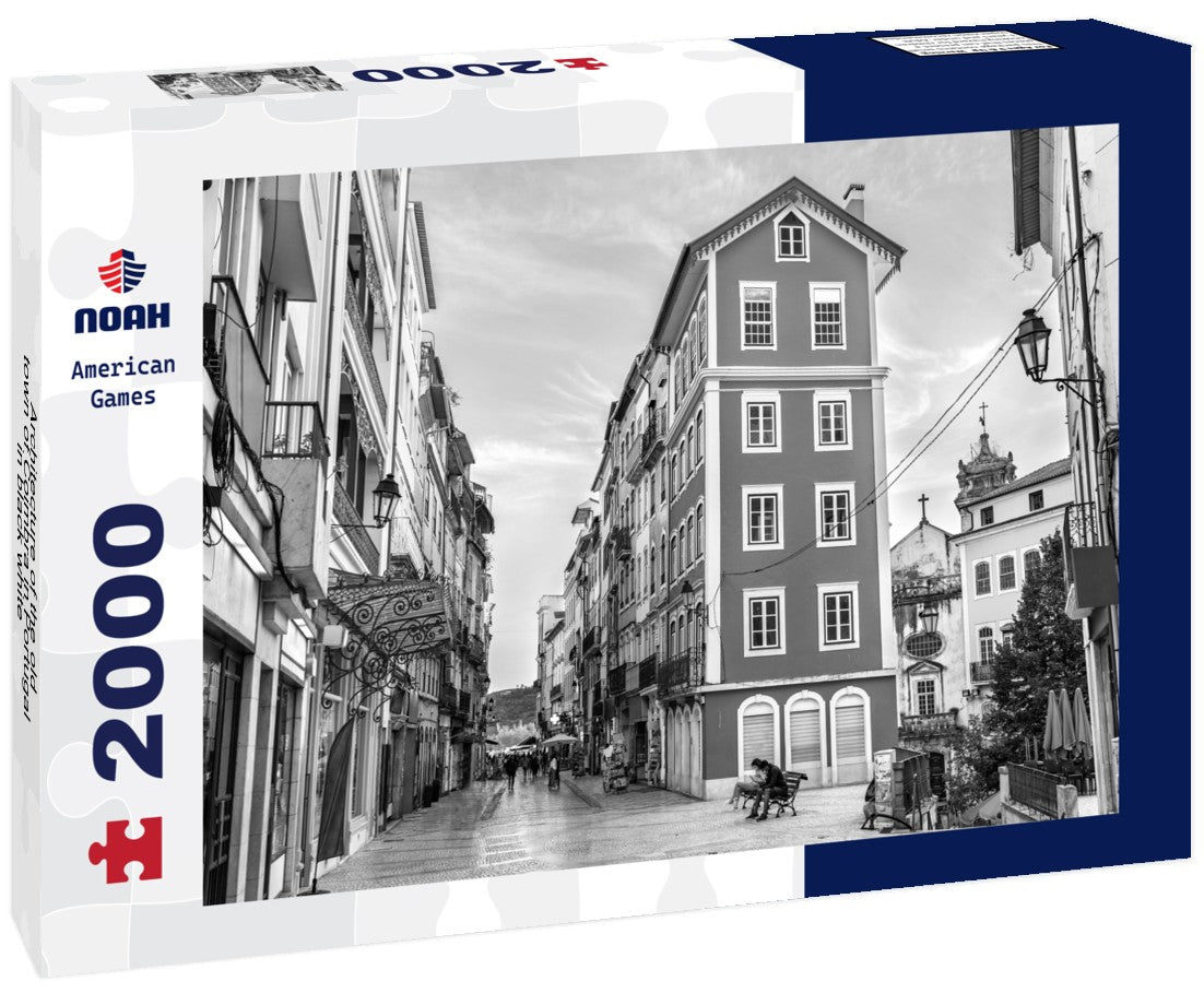 Noah Jigsaw Puzzle Architecture of the old town of Coimbra in Portugal in black white 2000 pieces
