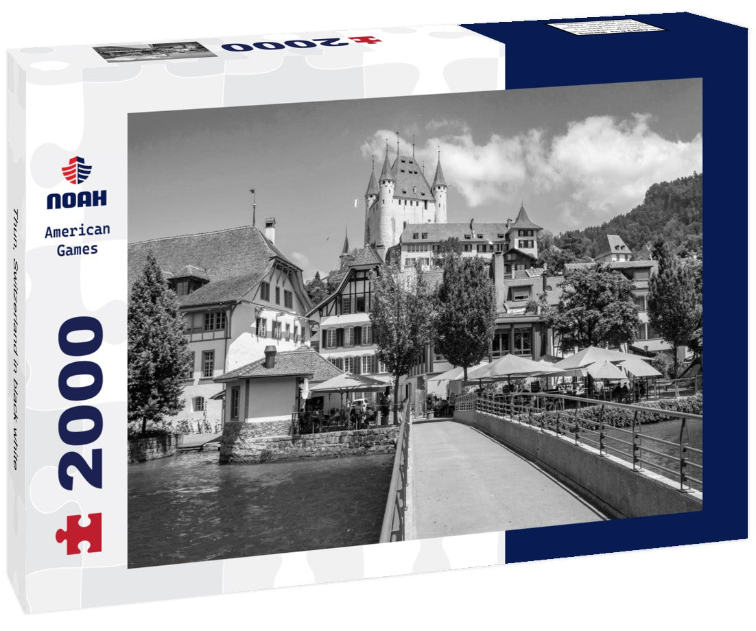 Noah Jigsaw Puzzle Thun, Switzerland in black white 2000 pieces