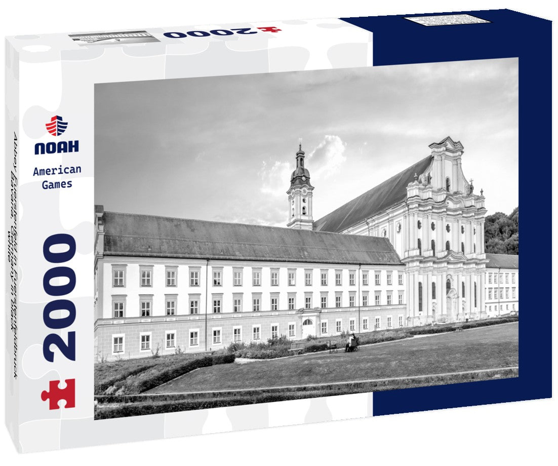 Noah Jigsaw Puzzle Abbey Fuerstenfeld in Fuerstenfeldbruck, Bavaria, Germany in black white 2000 pieces