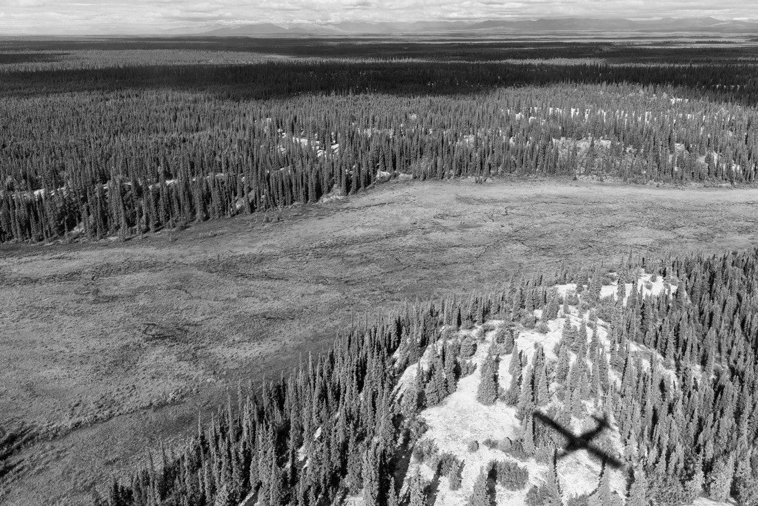 Beautiful aerial landscape of Kobuk Valley National Park in the arctic of Alaska 2000pc PuzzleBlack and White