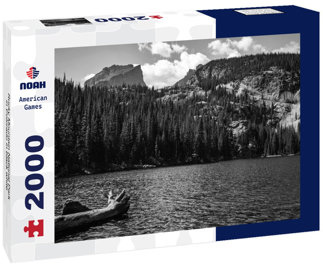 Noah Jigsaw Puzzle Rocky Mountain National Park in Colorado in black white 2000 pieces