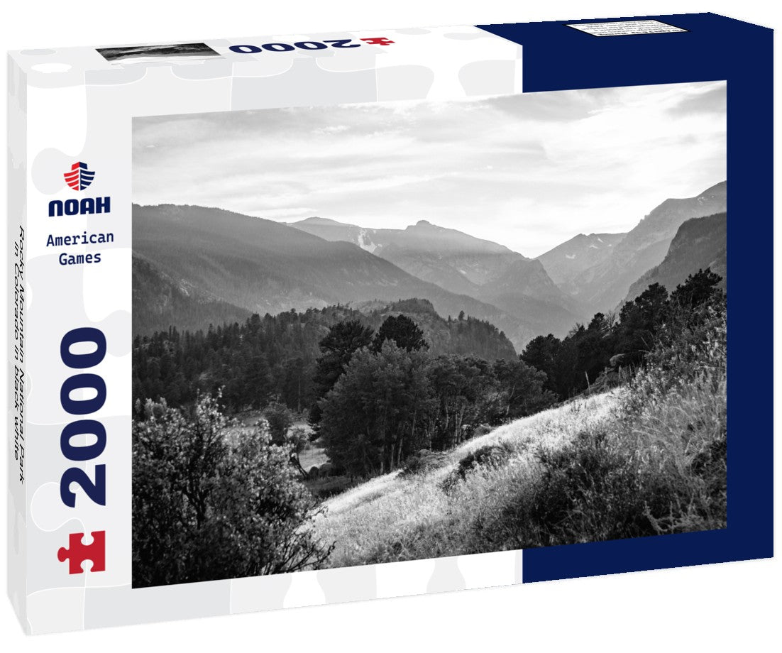 Noah Jigsaw Puzzle Rocky Mountain National Park in Colorado in black white 2000 pieces