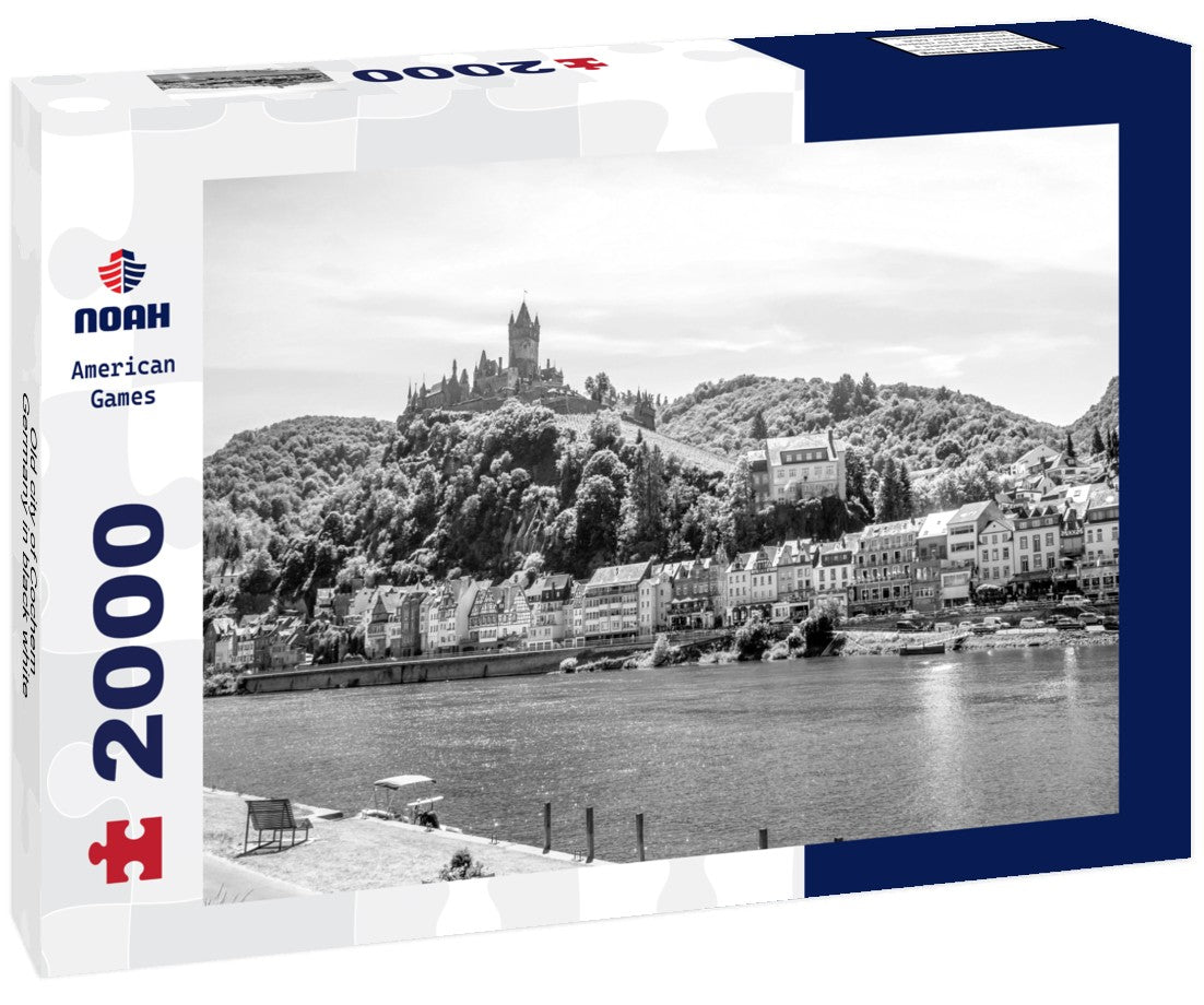 Noah Jigsaw Puzzle Old city of Cochem, Germany in black white 2000 pieces