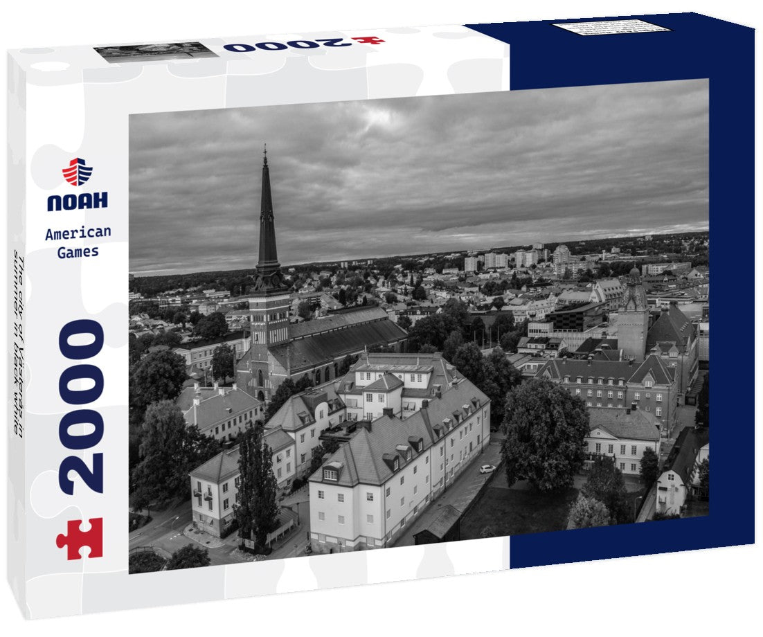 Noah Jigsaw Puzzle The city of Västerås in summer in black white 2000 pieces