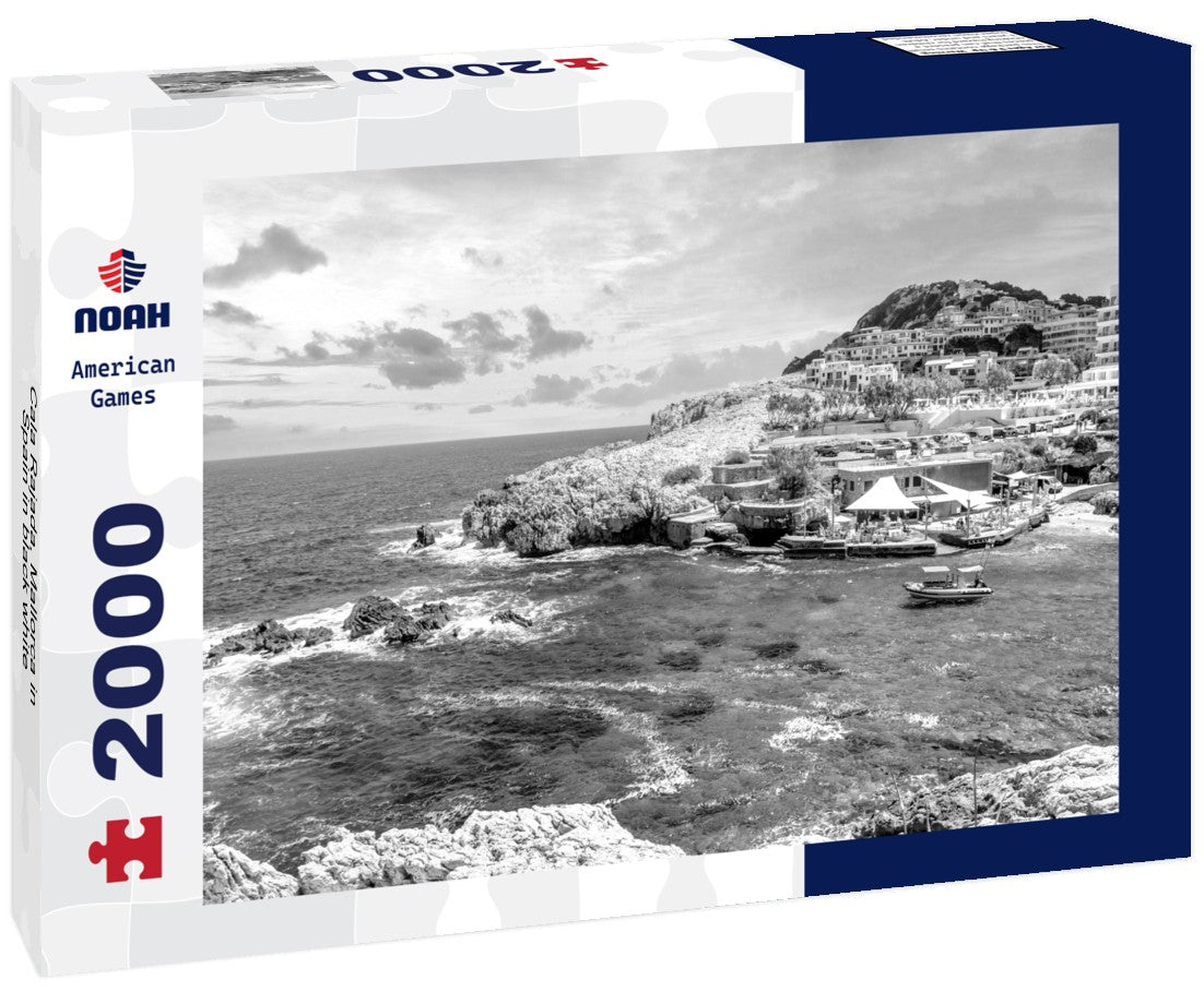 Noah Jigsaw Puzzle Cala Rajada, Mallorca in Spain in black white 2000 pieces