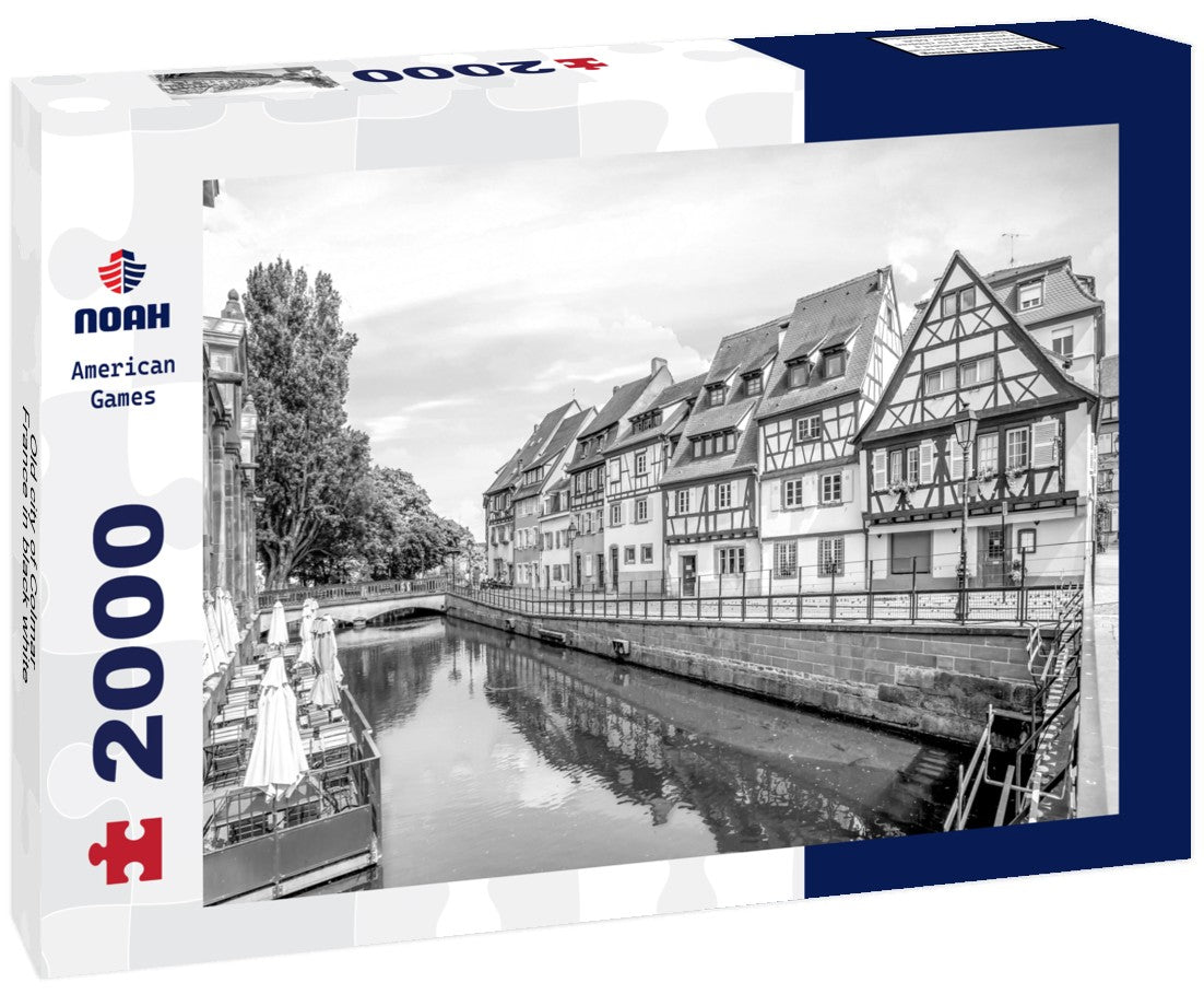 Noah Jigsaw Puzzle Old city of Colmar, France in black white 2000 pieces