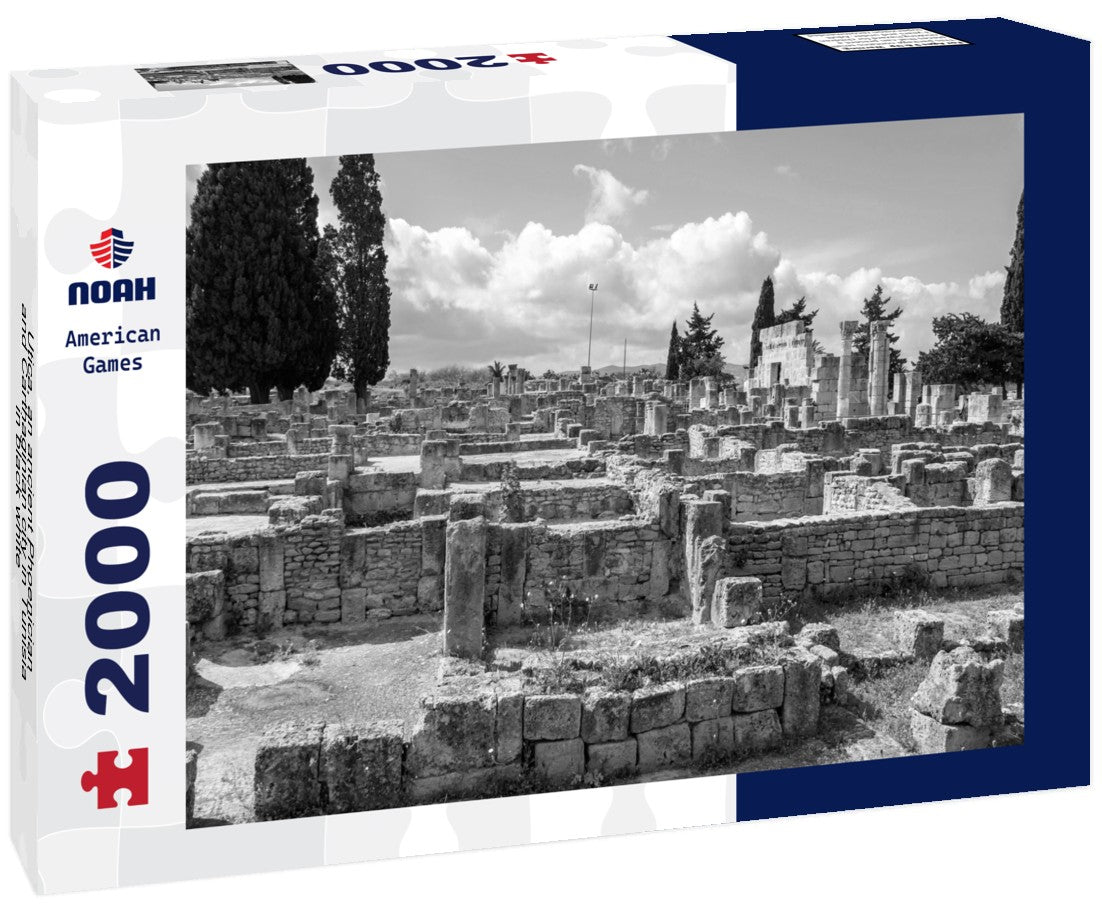 Noah Jigsaw Puzzle Utica, an ancient Phoenician and Carthaginian city in Tunisia in black white 2000 pieces
