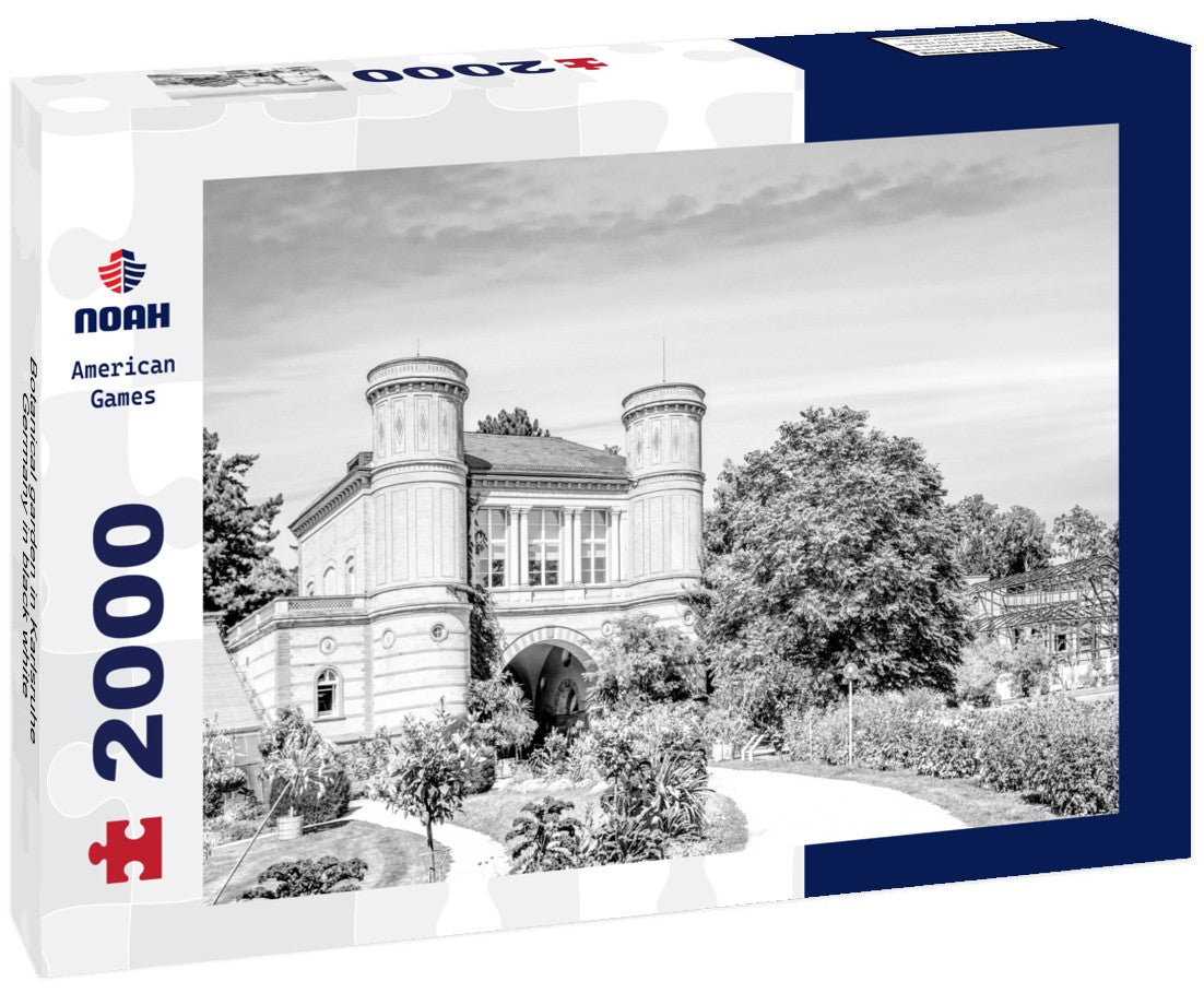 Noah Jigsaw Puzzle Botanical garden in Karlsruhe, Germany in black white 2000 pieces